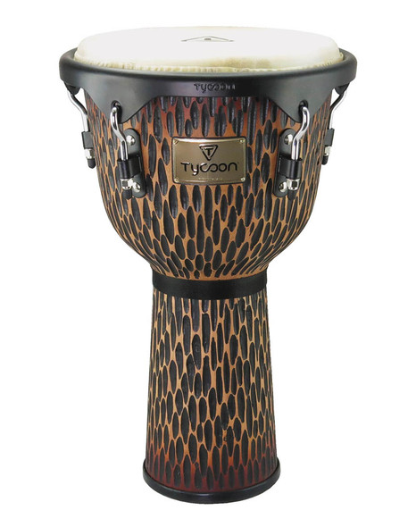 Tycoon Supremo Select Chiseled Orange Series Djembe 12" Tycoon Supremo Select Chiseled Orange Series Djembe 12"
