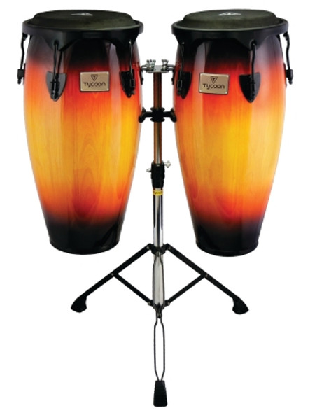 Tycoon Supremo Sunburst Series Congas, 11" & 12" w/ Stand Tycoon Supremo Sunburst Series Congas, 11" & 12" w/ Stand