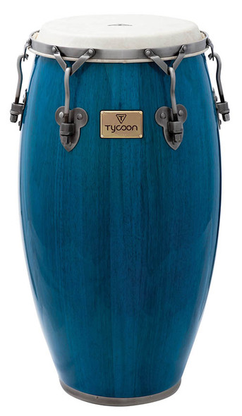 Tycoon Percussion Signature Classic Series Conga with Stand, Blue Tycoon Percussion Signature Classic Series Conga with Stand, Blue
