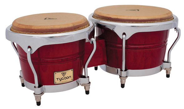 Tycoon Percussion Concerto Series Bongos, Red Tycoon Percussion Concerto Series Bongos, Red