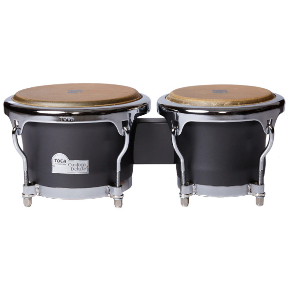 Toca Custom Deluxe Wood Bongos - Matte Grey 4600-MG Toca Custom Deluxe Wood Bongos - Matte Grey 4600-MG