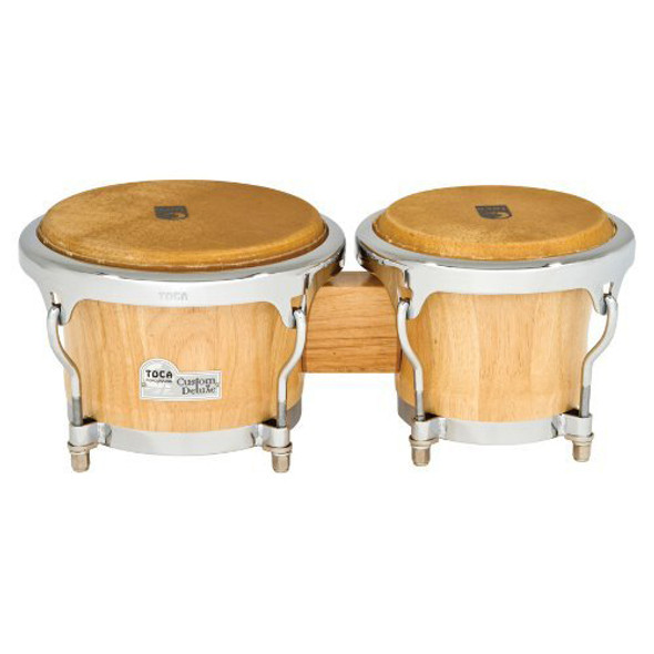 Toca 4600-NW Custom Deluxe Wood Bongos, Natural Toca 4600-NW Custom Deluxe Wood Bongos, Natural