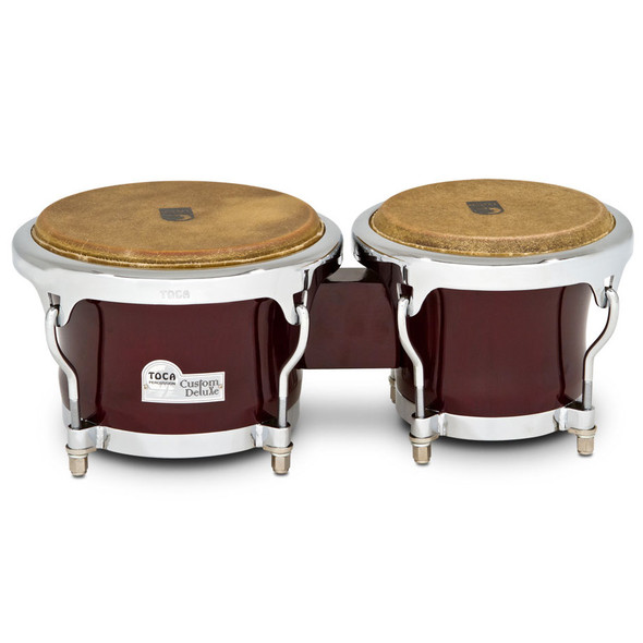Toca Custom Deluxe Wood Bongos, Dark Wood (4600-DW) Toca Custom Deluxe Wood Bongos, Dark Wood (4600-DW)