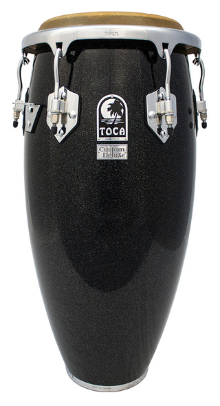 Toca Custom Deluxe Wood 11-3/4" Conga - Black Sparkle 4611-3/4BKS Toca Custom Deluxe Wood 11-3/4" Conga - Black Sparkle 4611-3/4BKS