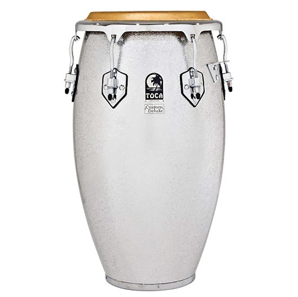 Toca 4612-1/2FS Custom Deluxe Fiberglass 12.5" Tumba Drum - Silver Sparkle Toca 4612-1/2FS Custom Deluxe Fiberglass 12.5" Tumba Drum - Silver Sparkle