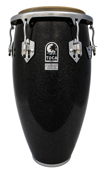 Toca Custom Deluxe Wood 12-1/2" Tumba - Black Sparkle 4612-1/2BKS Toca Custom Deluxe Wood 12-1/2" Tumba - Black Sparkle 4612-1/2BKS