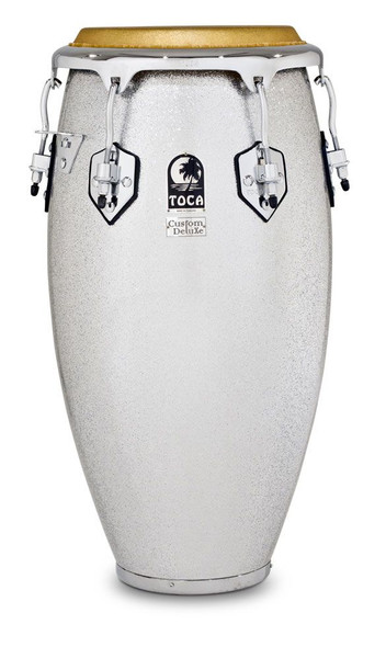 Toca 4611-3/4FS Custom Deluxe Fiberglass 11 3/4 Conga - Silver Sparkle Toca 4611-3/4FS Custom Deluxe Fiberglass 11 3/4 Conga - Silver Sparkle
