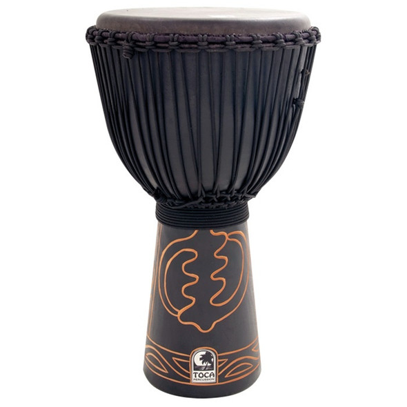 Toca Black Mamba Djembe, 13" Head x 25" Tall w/ Bag + Hat Toca Black Mamba Djembe, 13" Head x 25" Tall w/ Bag + Hat
