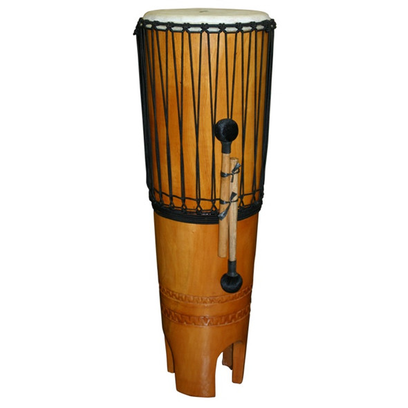 Ngoma Drum, 15" x 46" with Beaters and Strap