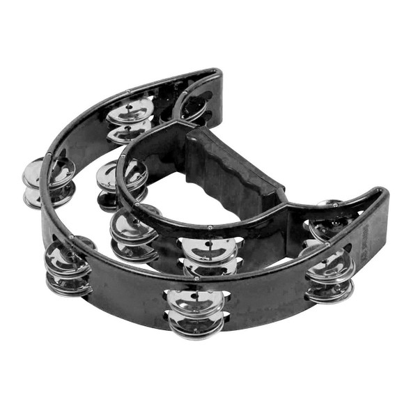 X8 Drums Deluxe Crescent Tambourine, Black X8 Drums Deluxe Crescent Tambourine, Black