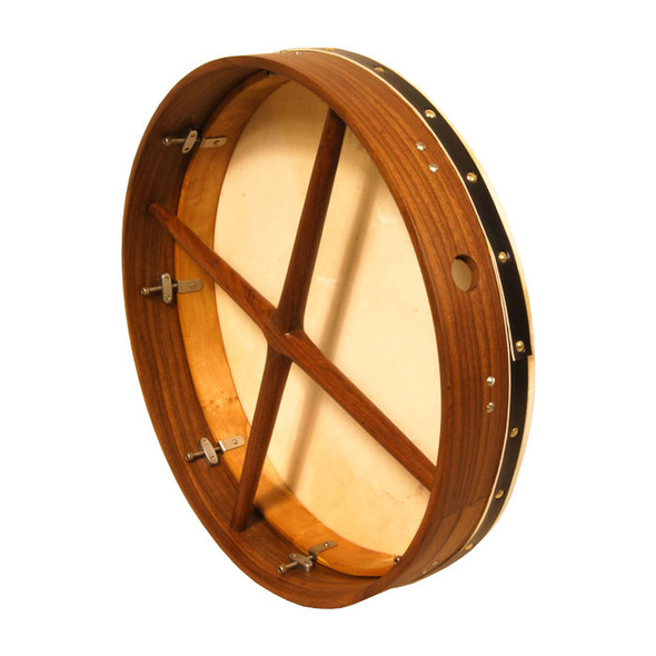 Roosebeck Tunable Sheesham Bodhran Cross-Bar Soft Natural Head 18"x3.5 Roosebeck Tunable Sheesham Bodhran Cross-Bar Soft Natural Head 18"x3.5
