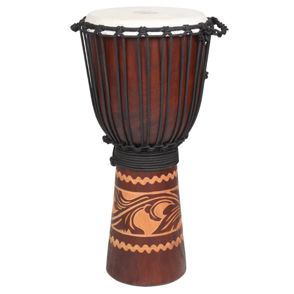 Kalimantan Djembe with Tattoo Gryphon, 24" Tall x 11" Head Kalimantan Djembe with Tattoo Gryphon, 24" Tall x 11" Head