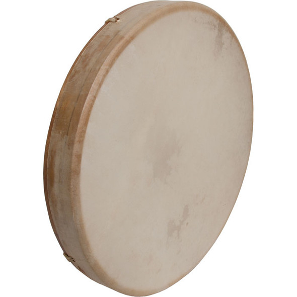 DOBANI Tunable Goatskin Head Wooden Frame Drum w/ Beater 16"x2" DOBANI Tunable Goatskin Head Wooden Frame Drum w/ Beater 16"x2"