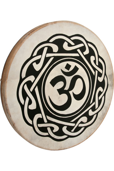 DOBANI Pretuned Goatskin Head Wood Frame Drum w/ Beater 22"x2" Om DOBANI Pretuned Goatskin Head Wood Frame Drum w/ Beater 22"x2" Om