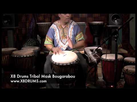 X8 Drums Tribal Mask Bougarabou Demonstration X8 Drums Tribal Mask Bougarabou Demonstration