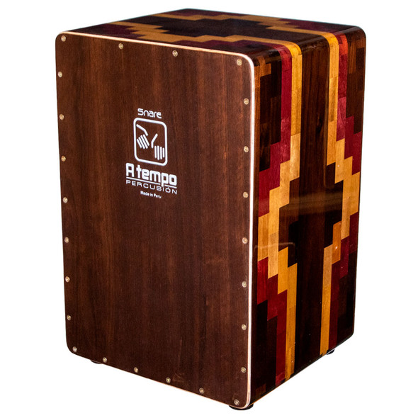A Tempo Special Edition Snare Cajon-Tropical Walnut and Purpleheart + Bag A Tempo Special Edition Snare Cajon-Tropical Walnut and Purpleheart + Bag