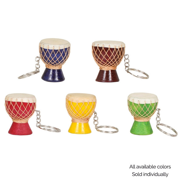Djembe Keychain, Brown Djembe Keychain, Brown