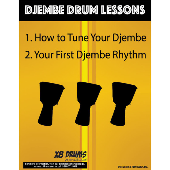 Ruby Pro African Djembe, Small with Free Lessons Ruby Pro African Djembe, Small with Free Lessons