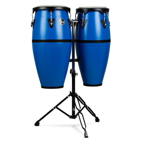 LP Discovery Series Conga Set With Stand, Race Car Blue LP Discovery Series Conga Set With Stand, Race Car Blue