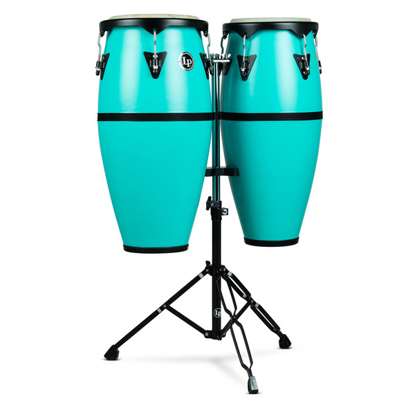 LP Discovery Series Conga Set With Stand, Sea Foam LP Discovery Series Conga Set With Stand, Sea Foam