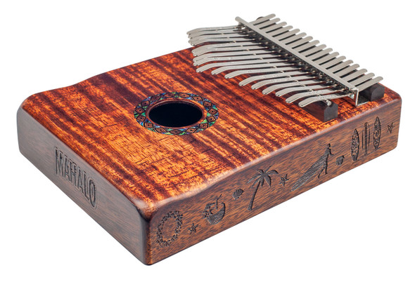 Mahalo 17-Key Kalimba Flame Koa MKA17KA Mahalo 17-Key Kalimba Flame Koa MKA17KA