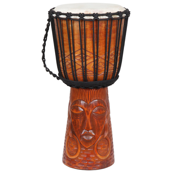 Mother Earth Djembe Drum, 10" Head x 20" Tall