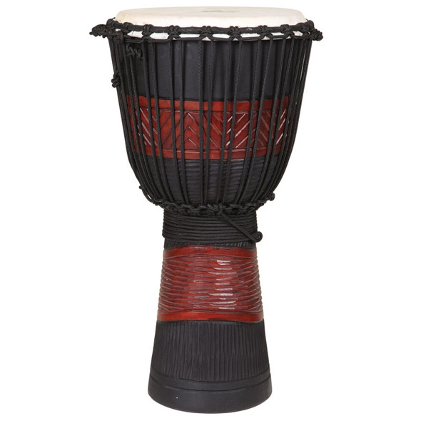X8 Drums 12" Red Black Djembe with Bag X8 Drums 12" Red Black Djembe with Bag