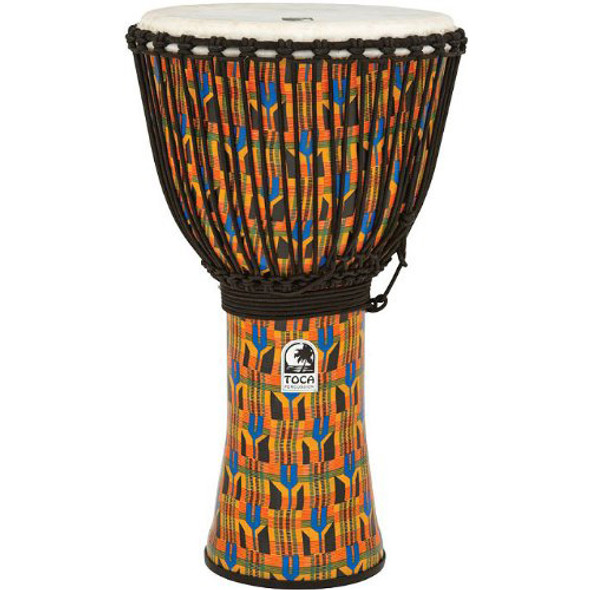Toca Freestyle Djembe, Kente, 14" Head x 26" Tall w/ Bag Toca Freestyle Djembe, Kente, 14" Head x 26" Tall w/ Bag