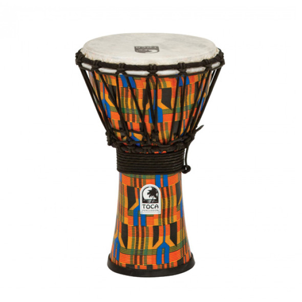 Toca Freestyle Djembe, Kente, 7" Head x 12" Tall Toca Freestyle Djembe, Kente, 7" Head x 12" Tall