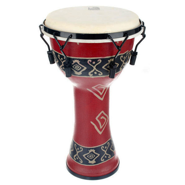 Toca Bali Red Mechanically Tuned Djembe, 10 Inch Toca Bali Red Mechanically Tuned Djembe, 10 Inch