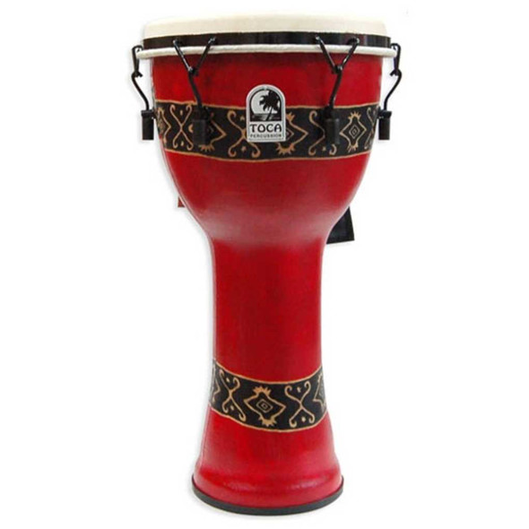 Toca Bali Red Mechanically Tuned Djembe, 12" Toca Bali Red Mechanically Tuned Djembe, 12"