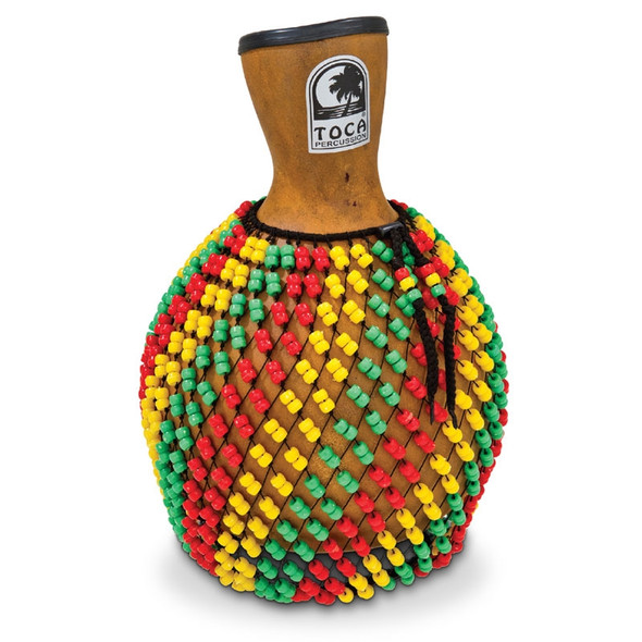Toca Fiberglass Shekere, Rasta Beads Toca Fiberglass Shekere, Rasta Beads