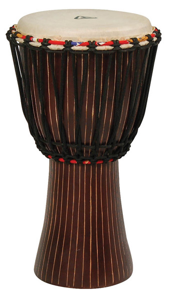Tycoon Percussion TAJ-10T1 African Rope Tuned Djembe, Pinstripe Finish 10" Tycoon Percussion TAJ-10T1 African Rope Tuned Djembe, Pinstripe Finish 10"