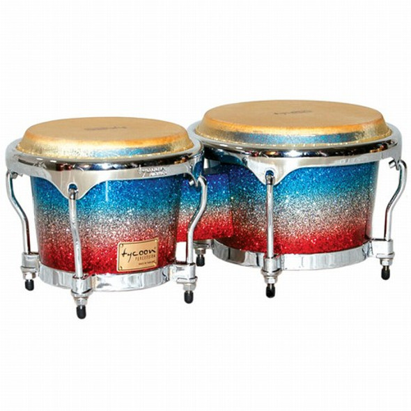Tycoon Percussion Master Platinum Tri-Fade Series Bongos Tycoon Percussion Master Platinum Tri-Fade Series Bongos