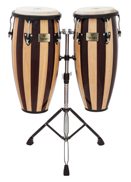 Tycoon Percussion Artist Series Retro Congas 10" & 11" with Double Stand Tycoon Percussion Artist Series Retro Congas 10" & 11" with Double Stand