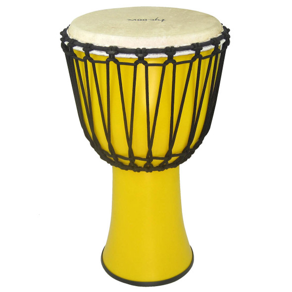Tycoon 10" Fiberglass Djembe  Rope Tuned Yellow Finish Tycoon 10" Fiberglass Djembe  Rope Tuned Yellow Finish