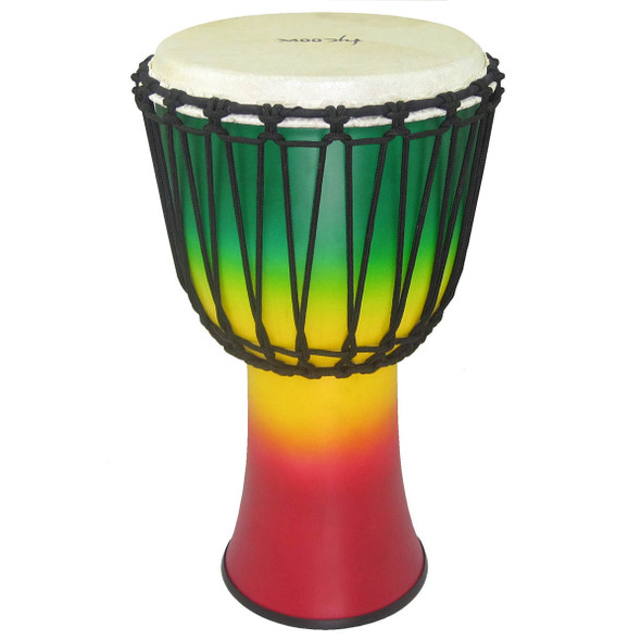 Tycoon 10" Fiberglass Djembe Rope Tuned Jamaican Finish Tycoon 10" Fiberglass Djembe Rope Tuned Jamaican Finish