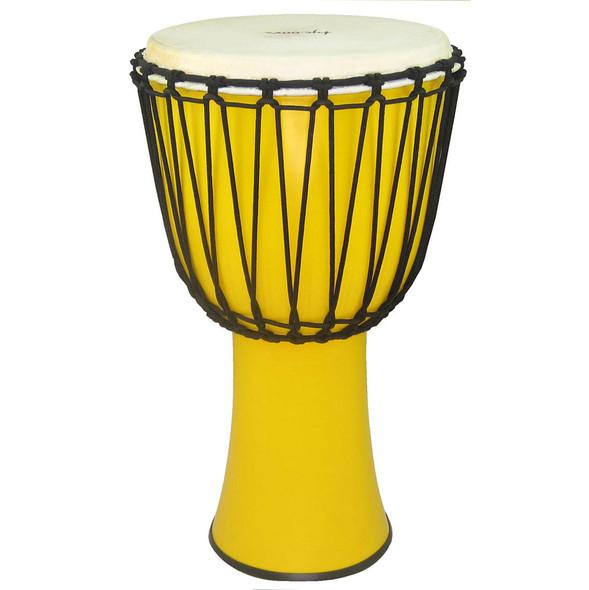 Tycoon 12" Fiberglass Djembe Rope Tuned Yellow Finish Tycoon 12" Fiberglass Djembe Rope Tuned Yellow Finish