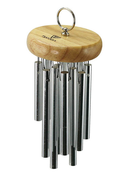 Tycoon 12 Chrome-Plated Chimes on Siam Oak Bar Tycoon 12 Chrome-Plated Chimes on Siam Oak Bar