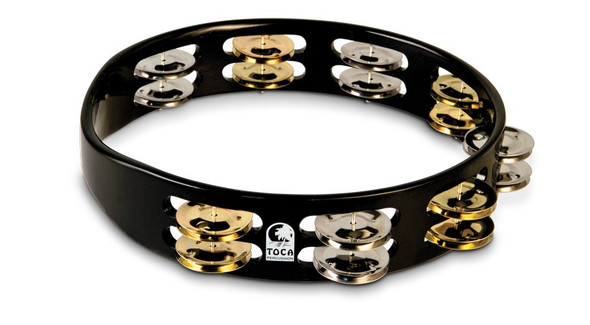 Toca 10" Colorsound Tambourine, Black (TCT10-BK) Toca 10" Colorsound Tambourine, Black (TCT10-BK)