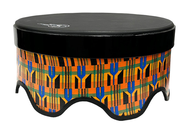 Toca TSSGD-18KT-SLP Sympatico‚ Gathering Drum- 16" Tall, 18" diameter- 18" Pretuned Synthetic Leather Head, Kente Cloth Toca TSSGD-18KT-SLP Sympatico‚ Gathering Drum- 16" Tall, 18" diameter- 18" Pretuned Synthetic Leather Head, Kente Cloth