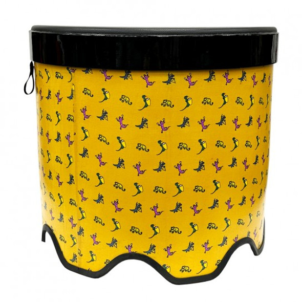 Toca TSSGD-18LZT-SLP Sympatico‚ Gathering Drum- 16" Tall, 18" diameter- 18" Pretuned Synthetic Leather Head,  "Leapin Lizard' Toca TSSGD-18LZT-SLP Sympatico‚ Gathering Drum- 16" Tall, 18" diameter- 18" Pretuned Synthetic Leather Head,  "Leapin Lizard'