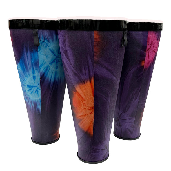 Toca TSSNA-3PCWP-FP Sympatico‚ Nesting Ashiko Set of 3 - 12" Head, Woodstock Purple, Pretuned Fiberskin Heads