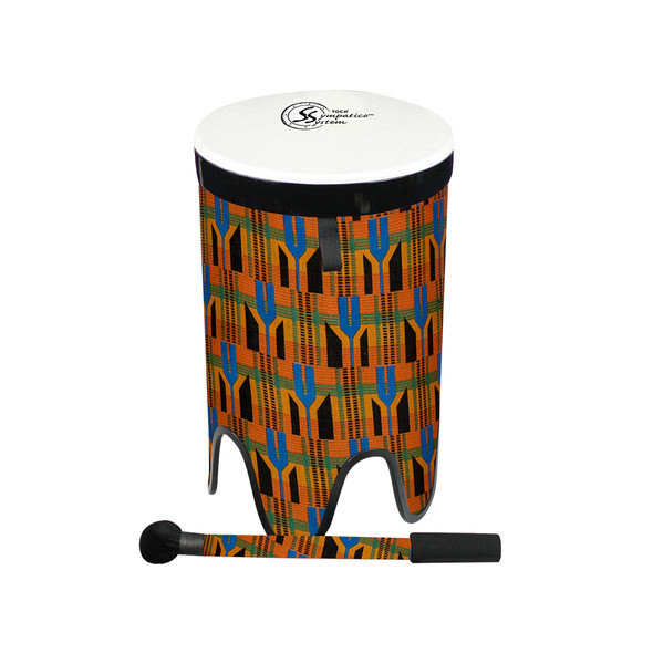 Toca Sympatico Nesting Tom-Tom 12", Kente Cloth Pretuned Fiber w/ Dot TSSNT-12K-FDP Toca Sympatico Nesting Tom-Tom 12", Kente Cloth Pretuned Fiber w/ Dot TSSNT-12K-FDP