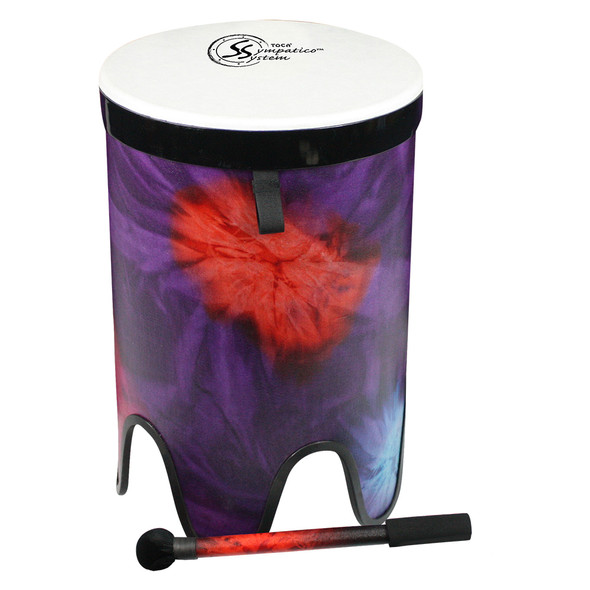 Toca Sympatico Nesting Tom-Tom 16", Woodstock Purple Pretuned Fiber w/ Dot TSSNT-16WP-FDP Toca Sympatico Nesting Tom-Tom 16", Woodstock Purple Pretuned Fiber w/ Dot TSSNT-16WP-FDP