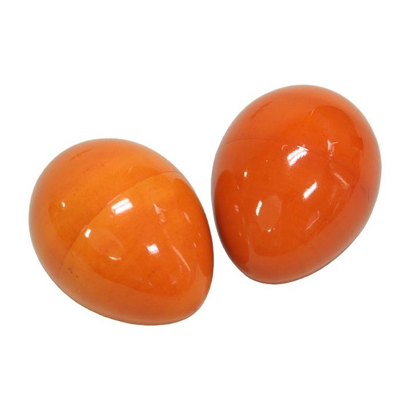 Orange Wooden Egg Shakers, Pair Orange Wooden Egg Shakers, Pair