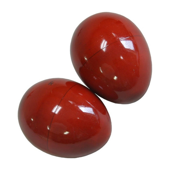 Red Wooden Egg Shakers, Pair Red Wooden Egg Shakers, Pair