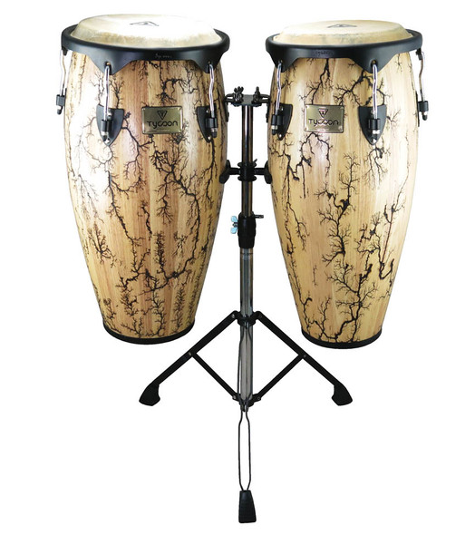 Tycoon Supremo Select Series Conga Set Willow Finish w/ Double Stand Tycoon Supremo Select Series Conga Set Willow Finish w/ Double Stand