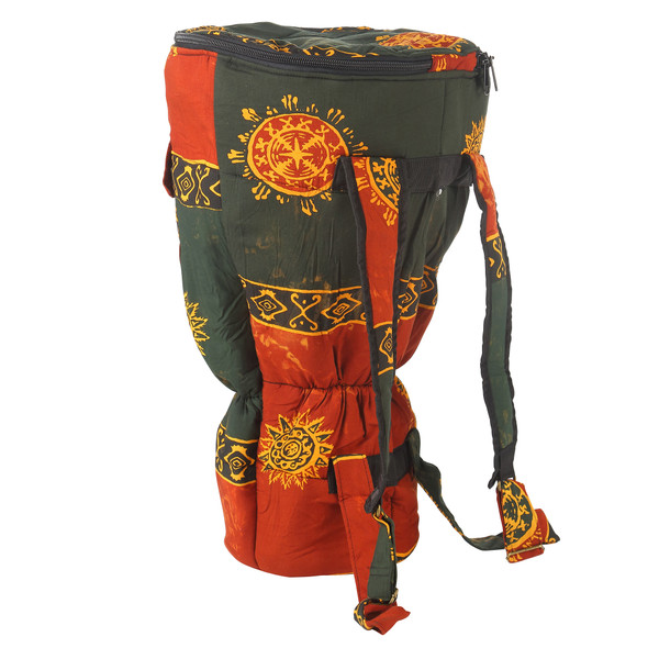 XL Djembe Drum Backpack, Chocolate Celestial Design (For 12x24 Djembes)