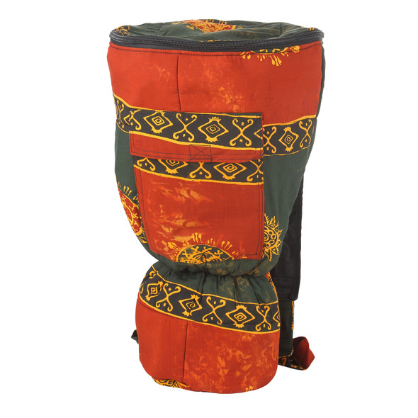 XL Djembe Drum Backpack, Chocolate Celestial Design (For 12x24 Djembes)